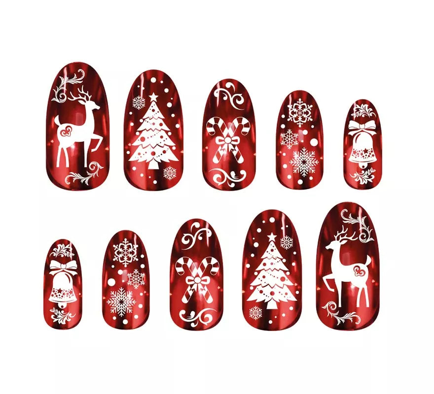 Translation missing: pt-PT.Pack de 12 Uñas rojas con glue