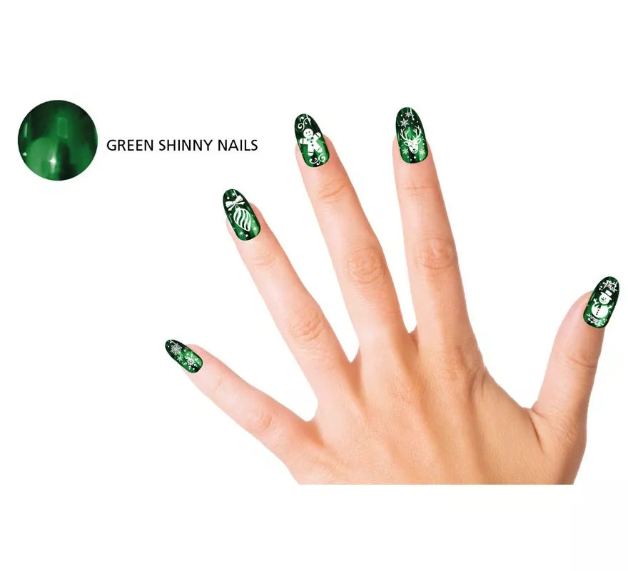Translation missing: pt-PT.Pack de 12 Uñas verdes con glue