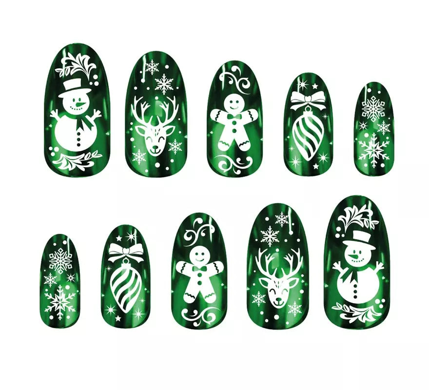 Translation missing: pt-PT.Pack de 12 Uñas verdes con glue