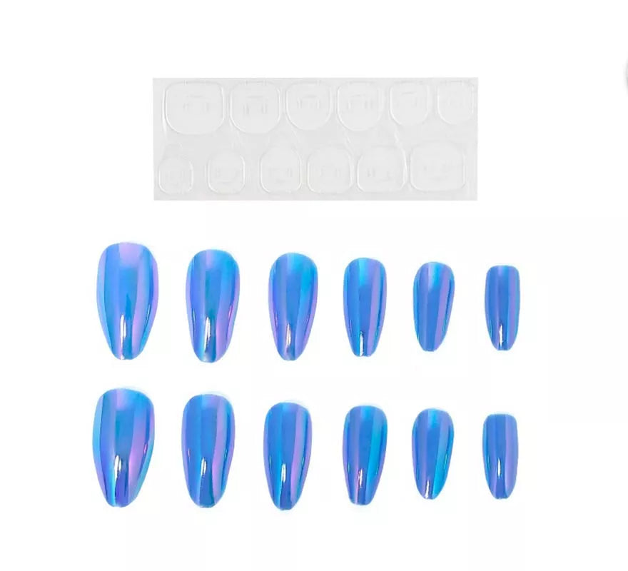 Translation missing: pt-PT.Pack de 13 Uñas Autoadhesivas Holo azules