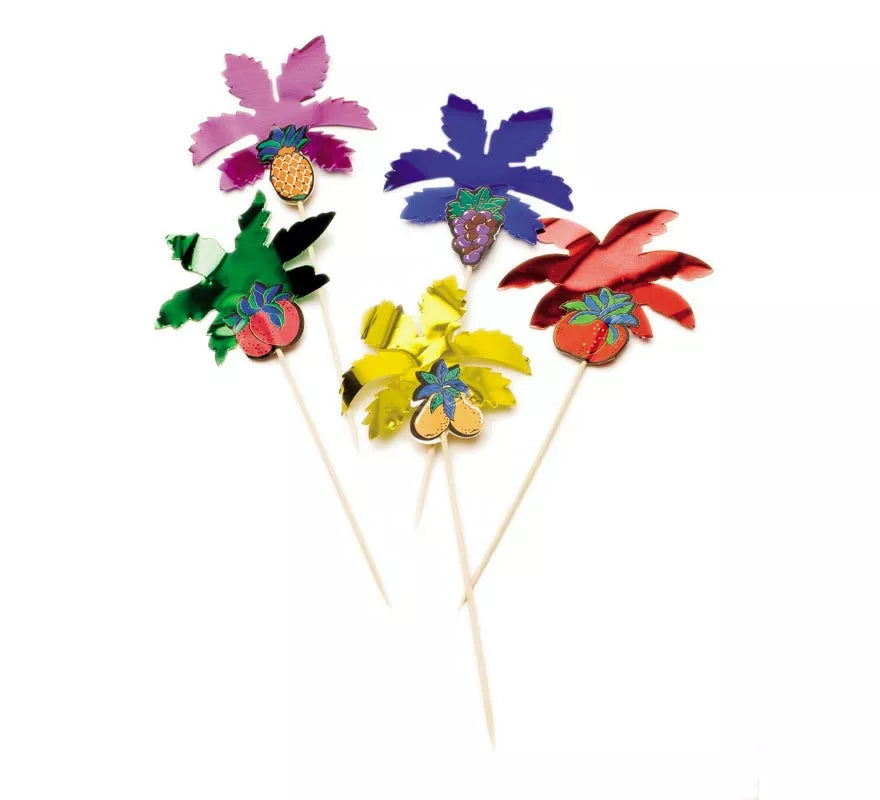 Translation missing: pt-PT.Pack de 144 Palmeras Tropicales Frutas con pincho de 15 cm