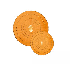 Pack de 2 Leques de Papel Halloween Laranja de 20 e 30 cm