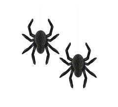 Pacote de 2 pingentes de aranha de 20 cm