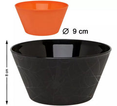 Pack de 2 Taças com teia de aranha em 2 cores sortidas de 8 cm.