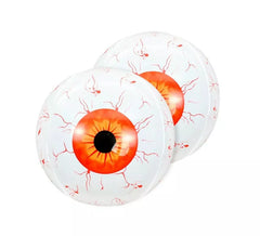 Pacote de 2 balões infláveis 4D vermelhos para olhos de 55 cm
