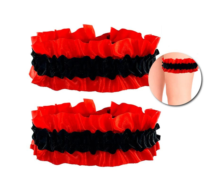 Translation missing: pt-PT.Pack de 2 Ligueros rojo y negro