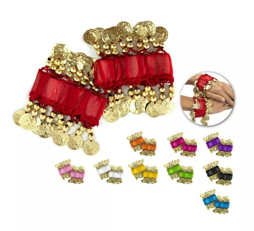Translation missing: pt-PT.Pack de 2 Pulseras con monedas colores surtidos