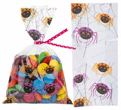 Pacote com 20 Sacos de Bombons Aranha 28X13 cm