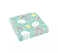 Pack de 20 Servilletas de Arcoiris y Nube de Papel de 33x33 cm