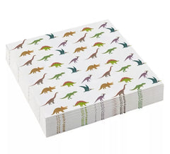 Pack de 20 Guardanapos de Papel Dinossauro 25x25 cm