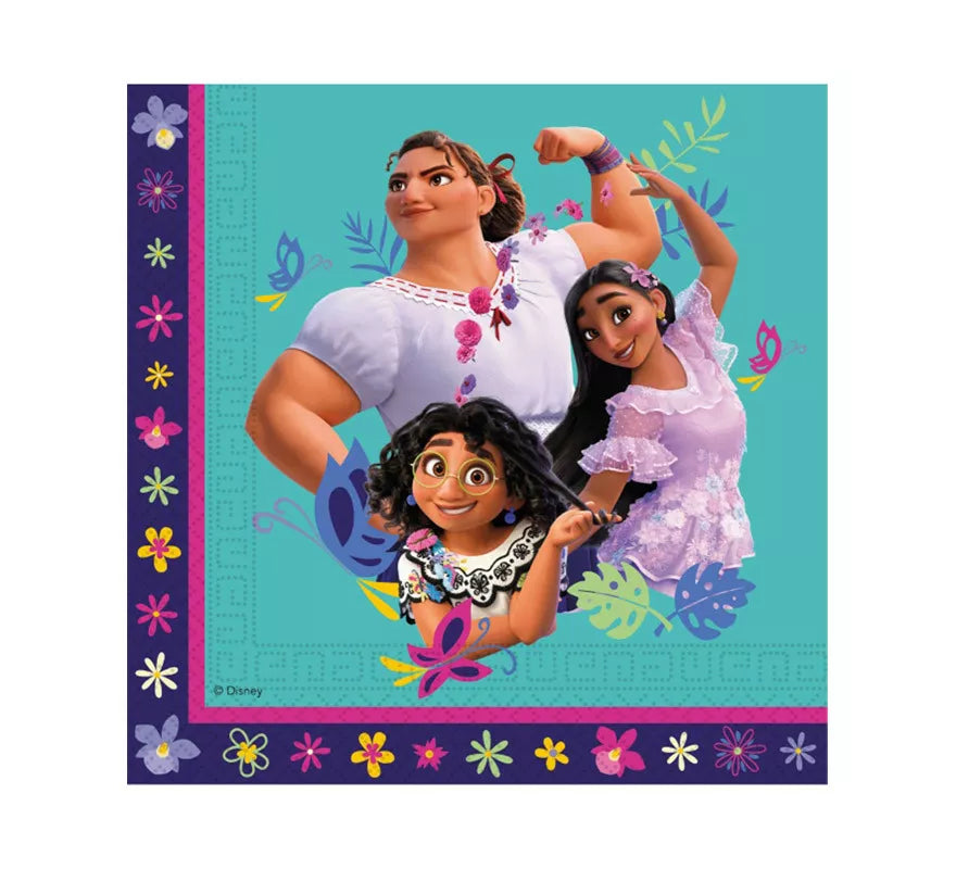 Translation missing: pt-PT.Pack de 20 Servilletas de Encanto Disney de Papel de 33 x 33 cm