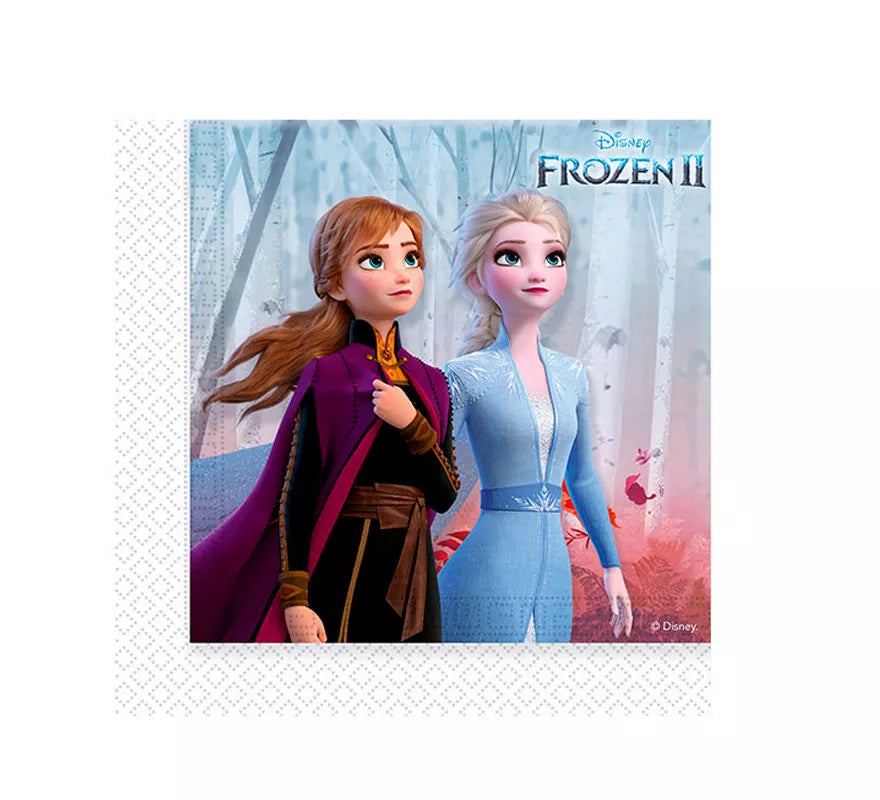 Translation missing: pt-PT.Pack de 20 Servilletas de Frozen 2 de Papel de 33x33 cm