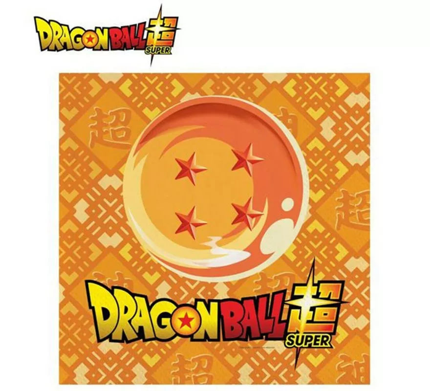 Translation missing: pt-PT.Pack de 20 Servilletas de papel de 33x33 cm de Dragon Ball