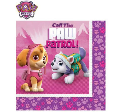 Pack de 20 Servilletas de papel de 33x33 cm de La Patrulla Canina