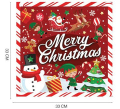 Pack de 20 guardanapos de Feliz Natal de 33x33 cm