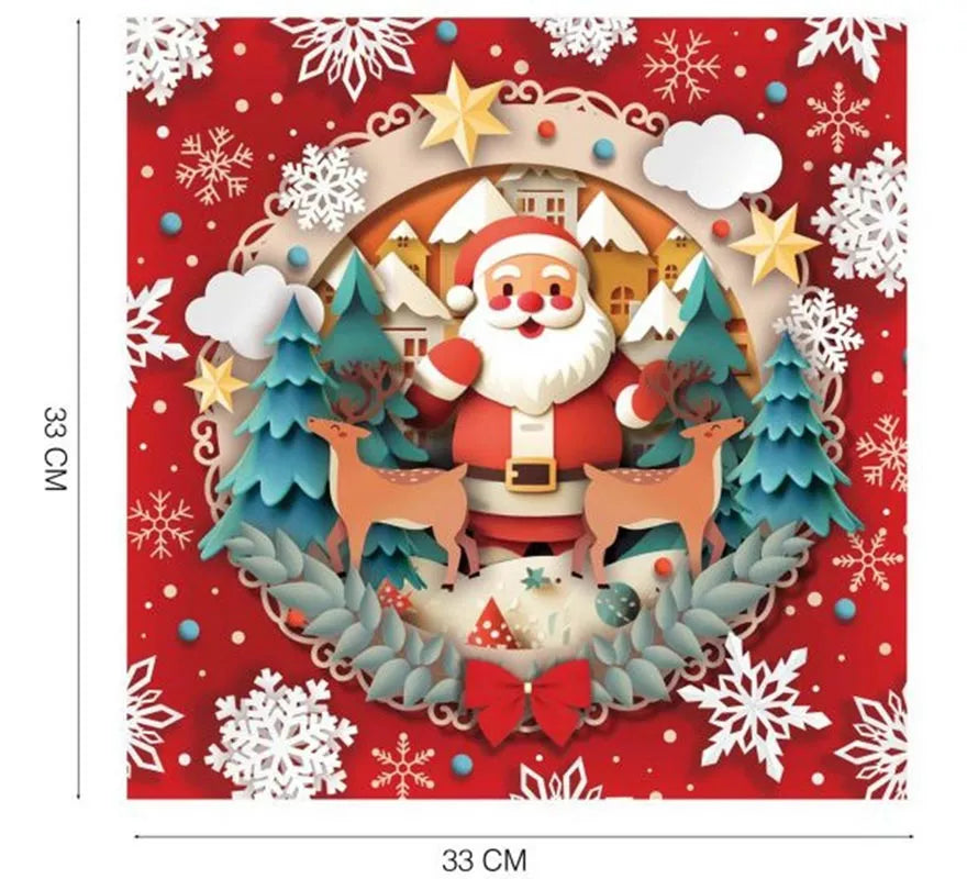 Translation missing: pt-PT.Pack de 20 Servilletas Papá Noel de 33x33 cm