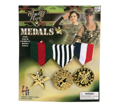 Pacote de 3 Decorações Militares de 15x15 cm