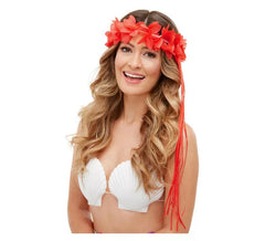 3 bandas de cabelo tropicais havaianas com cores sortidas