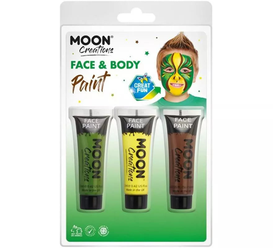 Translation missing: pt-PT.Pack de 3 Maquillajes para Cara y Cuerpo de 12 ml Jungla
