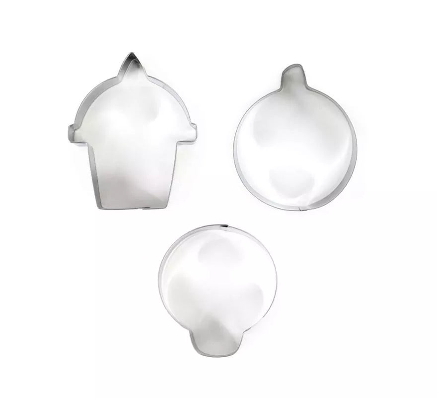 Translation missing: pt-PT.Pack de 3 Moldes de Repostería gato, lápida y calavera