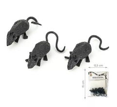 Pacote de 3 ratos pretos