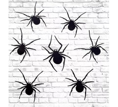 Pacote de 30 silhuetas de aranha 3D de 14,5x11,5 cm