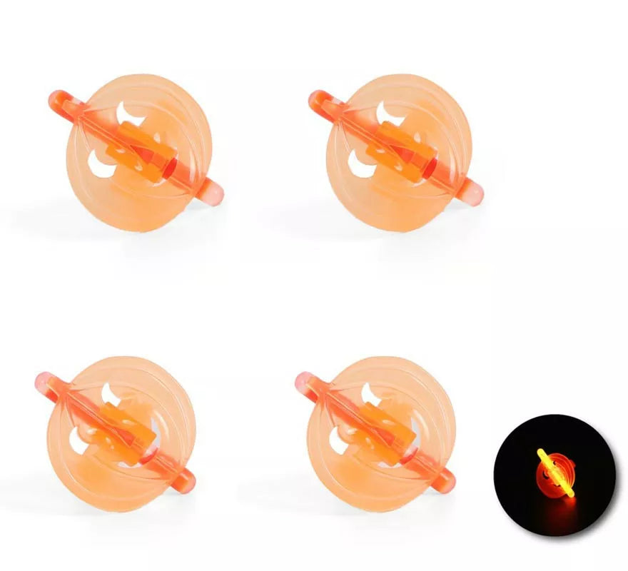 Translation missing: pt-PT.Pack de 4 Anillos Calabaza luminiscente de 4x2,5x3 cm