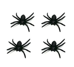Pacote de 4 aranhas pretas
