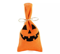 Pacote de 4 sacos de tecido Halloween de 10x20 cm