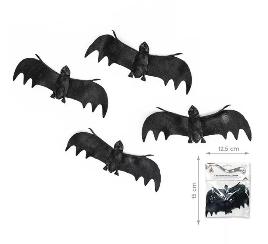 Translation missing: pt-PT.Pack de 4 Murciélagos negros alas extendidas