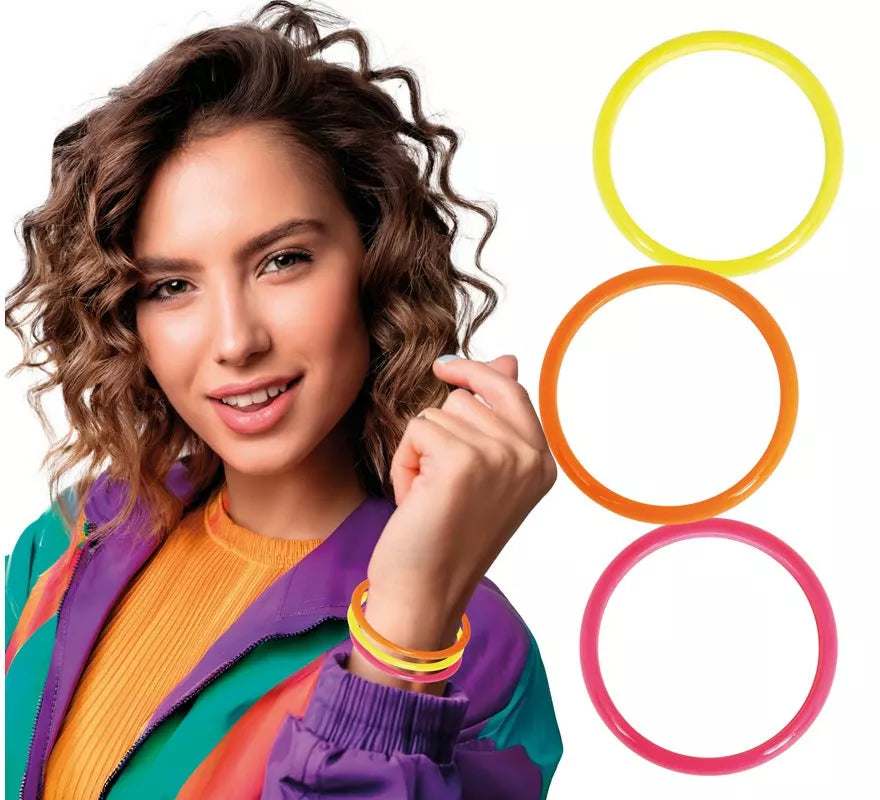 Translation missing: pt-PT.Pack de 4 Pulseras de 7,5 cm en colores surtidos