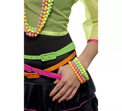 Pacote de 4 pulseiras de fósforo estilo anos 80