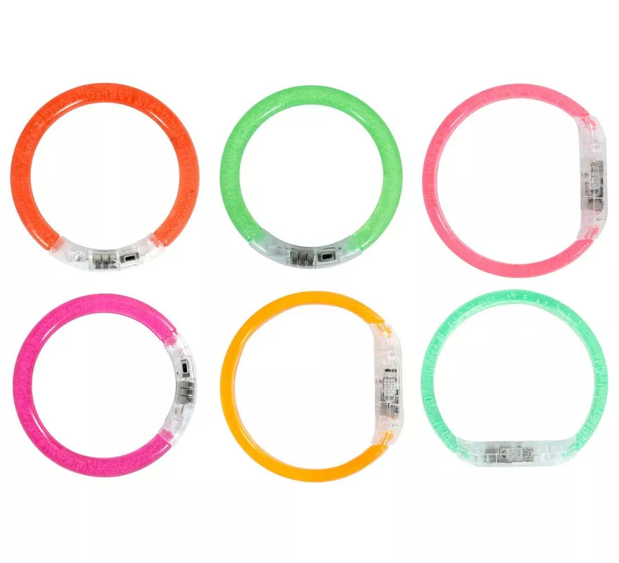 Translation missing: pt-PT.Pack de 4 Pulseras Led de 8 cm en colores surtidos
