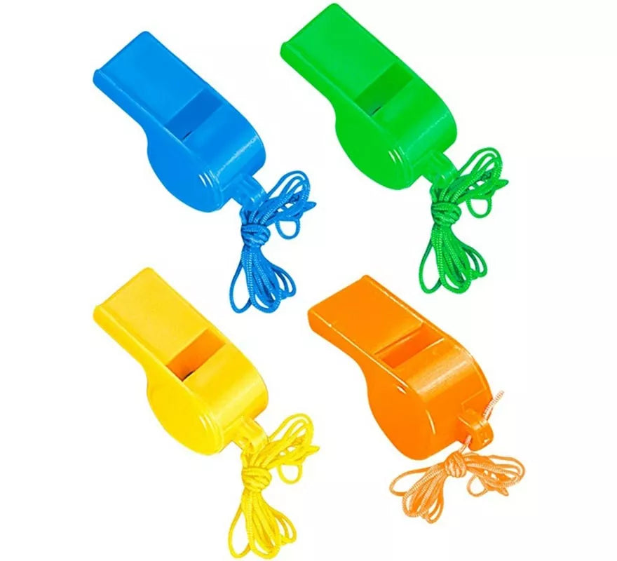 Translation missing: pt-PT.Pack de 4 Silbatos con Cuerda en colores surtidos