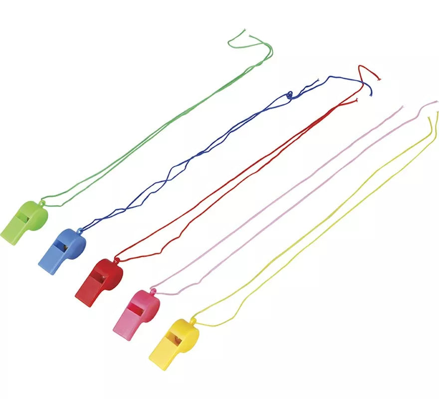 Translation missing: pt-PT.Pack de 4 Silbatos con Cuerda en colores surtidos