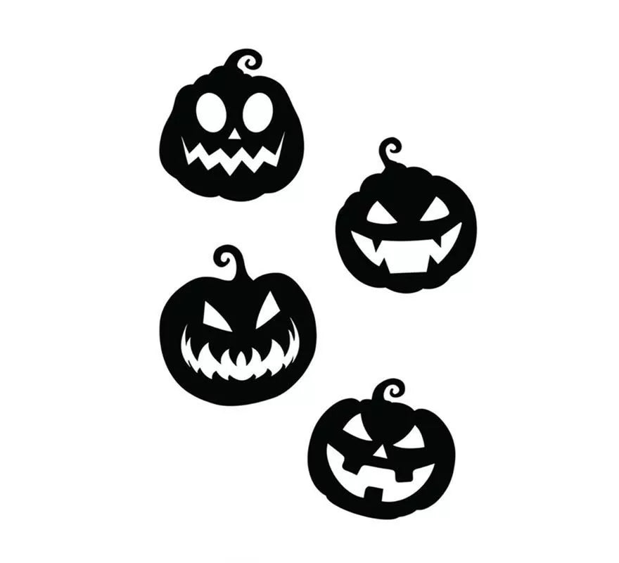 Translation missing: pt-PT.Pack de 4 Siluetas de Calabazas negras