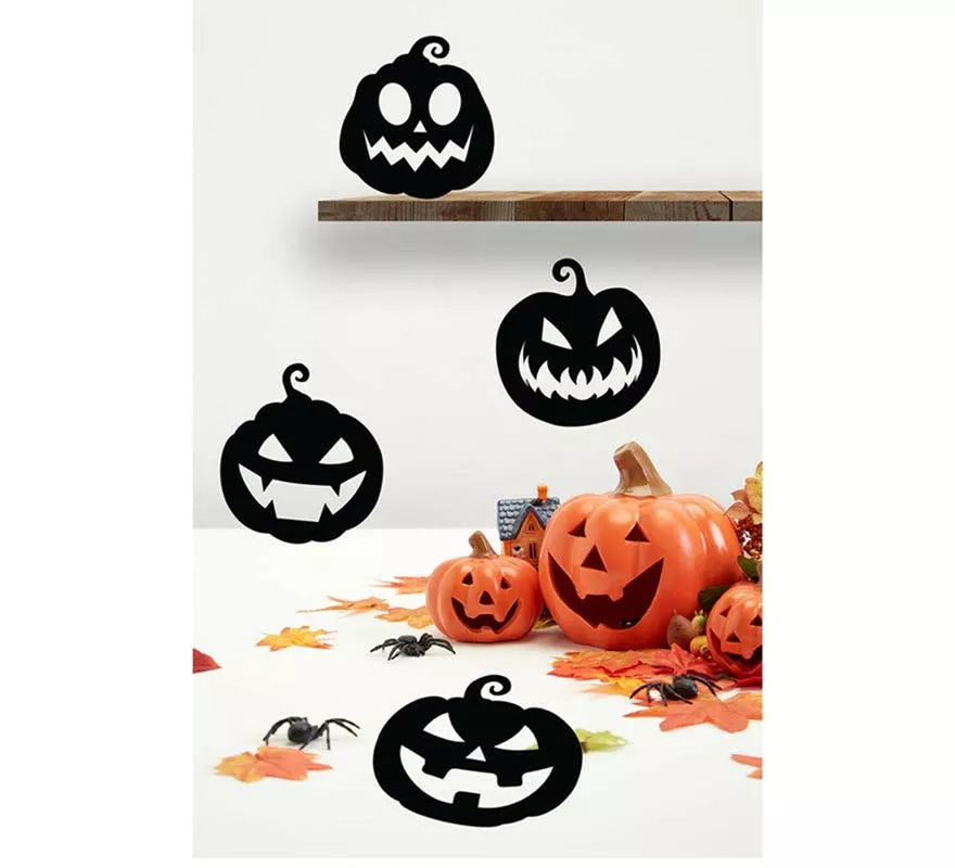 Translation missing: pt-PT.Pack de 4 Siluetas de Calabazas negras
