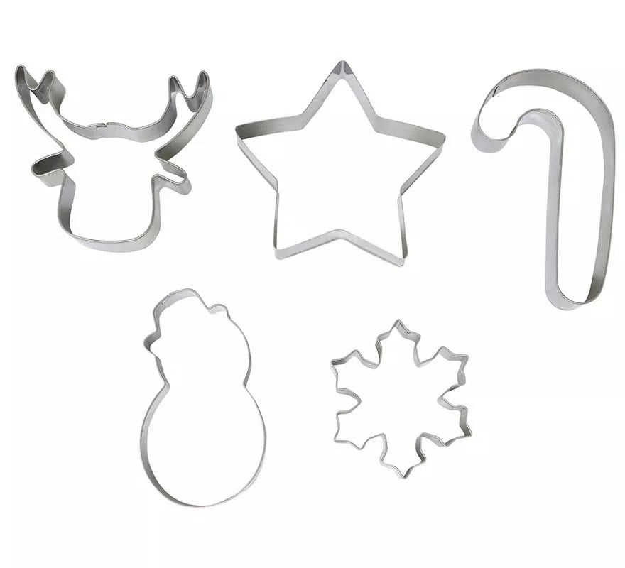 Translation missing: pt-PT.Pack de 5 Moldes para Galletas Metálicos Navidad