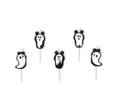 Pacote de 5 velas fantasma de 2,5x4 cm