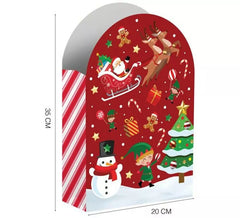 Pack de 6 sacos de papel para rebuçados de rena 35x20 cm