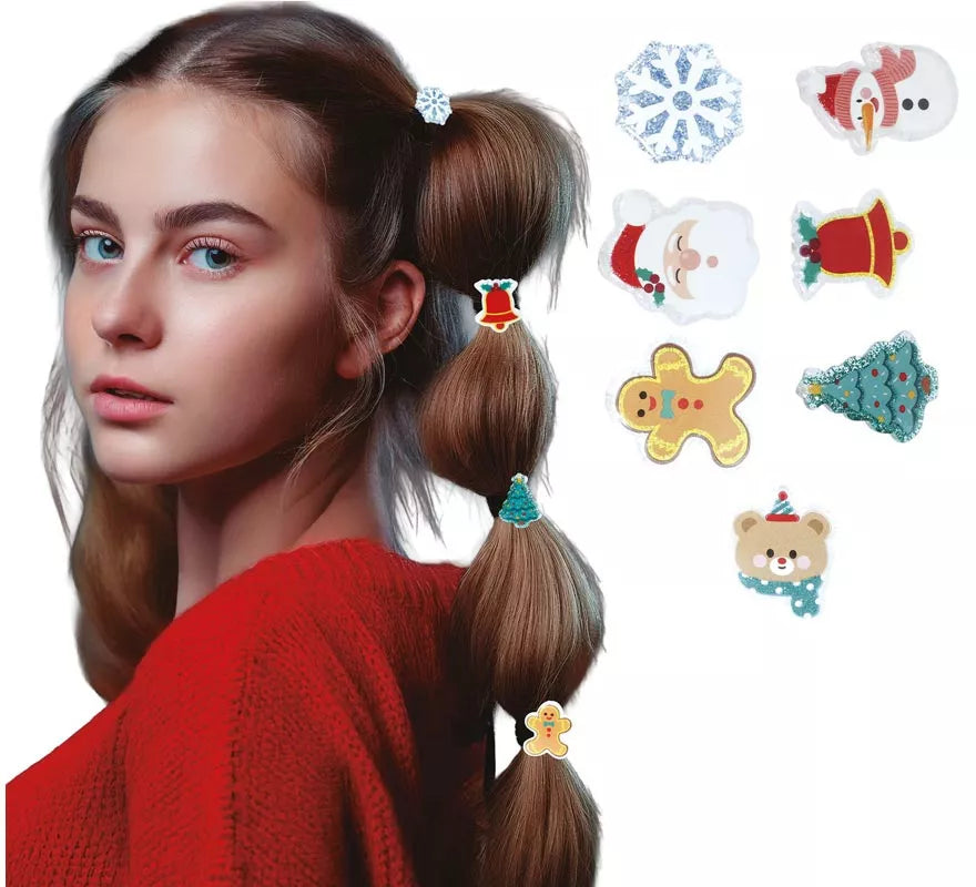 Translation missing: pt-PT.Pack de 6 gomas de Pelo Navideñas en modelos surtidos