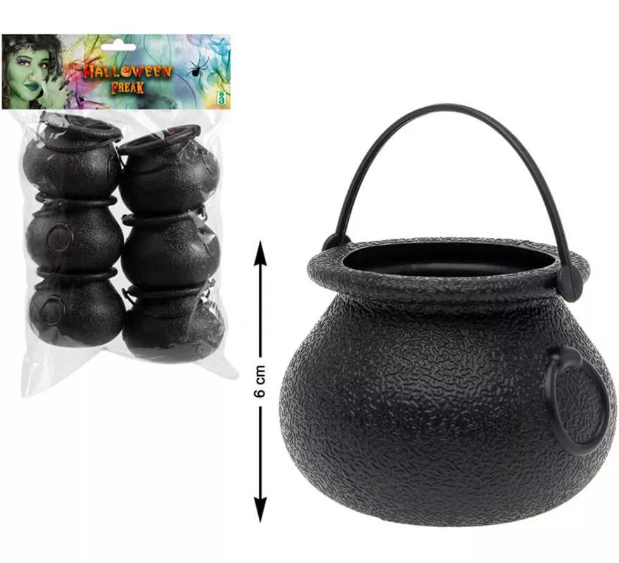 Translation missing: pt-PT.Pack de 6 Ollas de Brujas de 6 cm