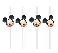 Pack de 6 palhinhas de papel do Mickey Mouse