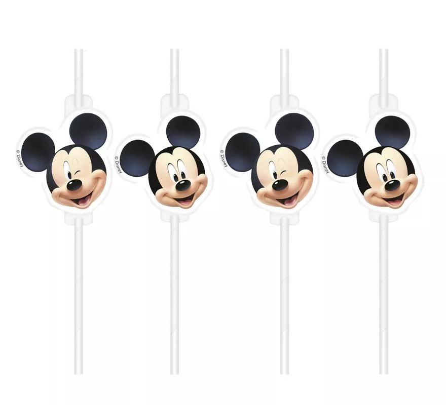 Translation missing: pt-PT.Pack de 6 Pajitas de Mickey Mouse de papel