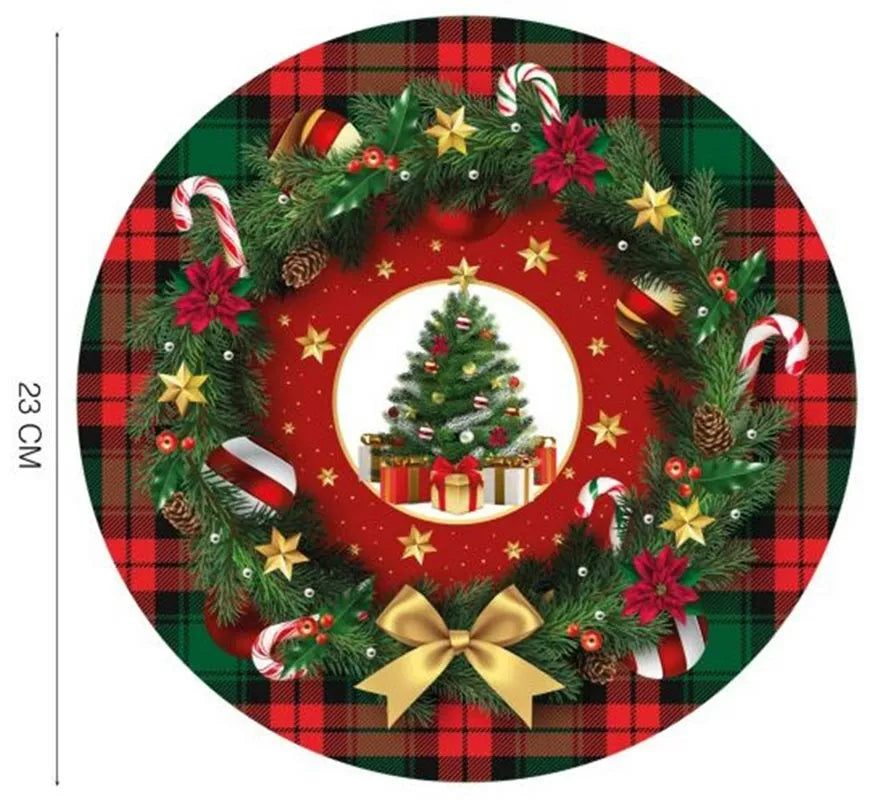 Translation missing: pt-PT.Pack de 6 Platos Árbol de Navidad de 23 cm
