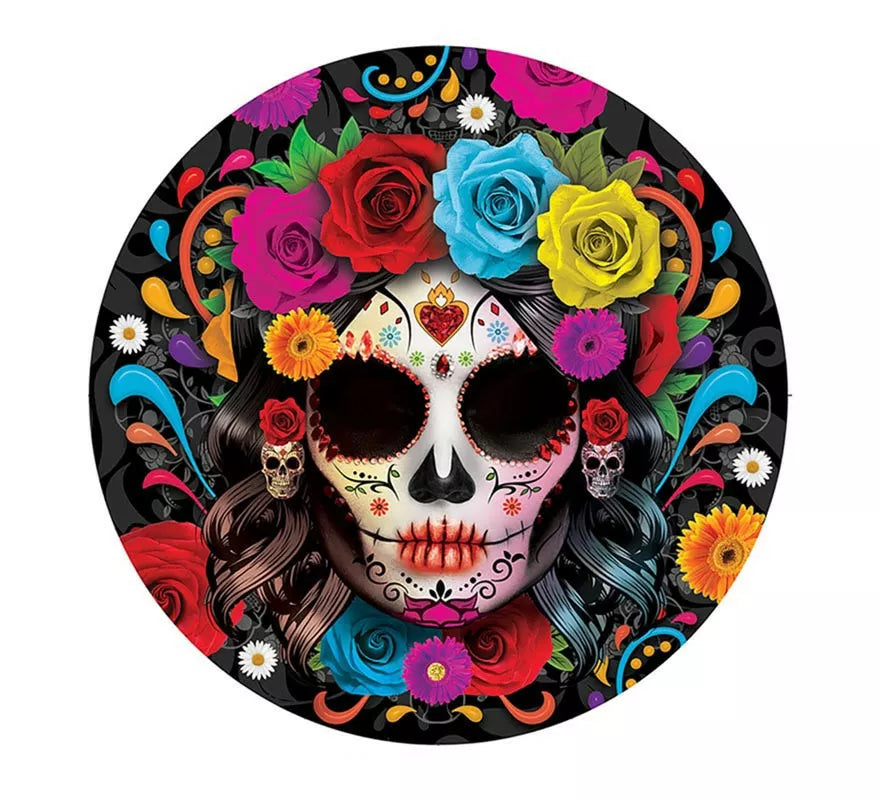 Translation missing: pt-PT.Pack de 6 Platos Catrina colorida de 23 cm