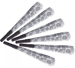 Pack de 6 Trombetas de Prata 'Happy New Year' 25 cm para a passagem de ano