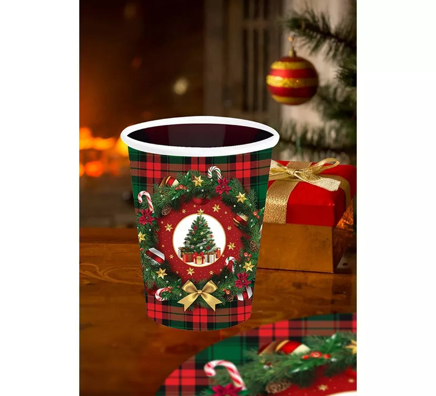 Translation missing: pt-PT.Pack de 6 Vasos Árbol de Navidad de 240 ml