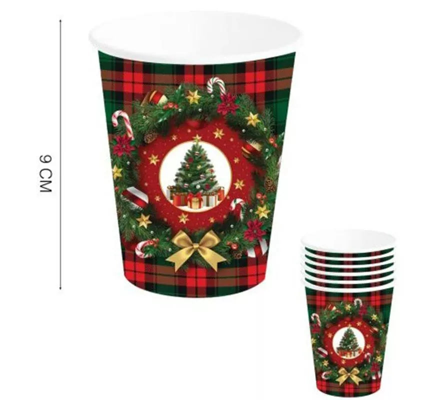 Translation missing: pt-PT.Pack de 6 Vasos Árbol de Navidad de 240 ml