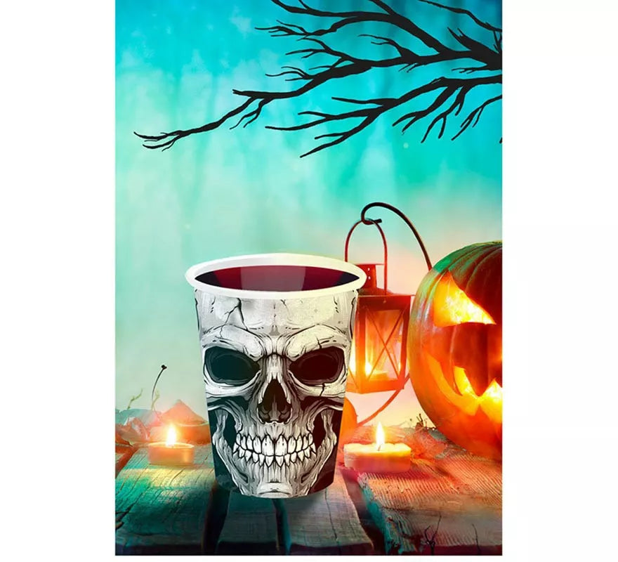 Translation missing: pt-PT.Pack de 6 Vasos Calavera Temible de 240 ml